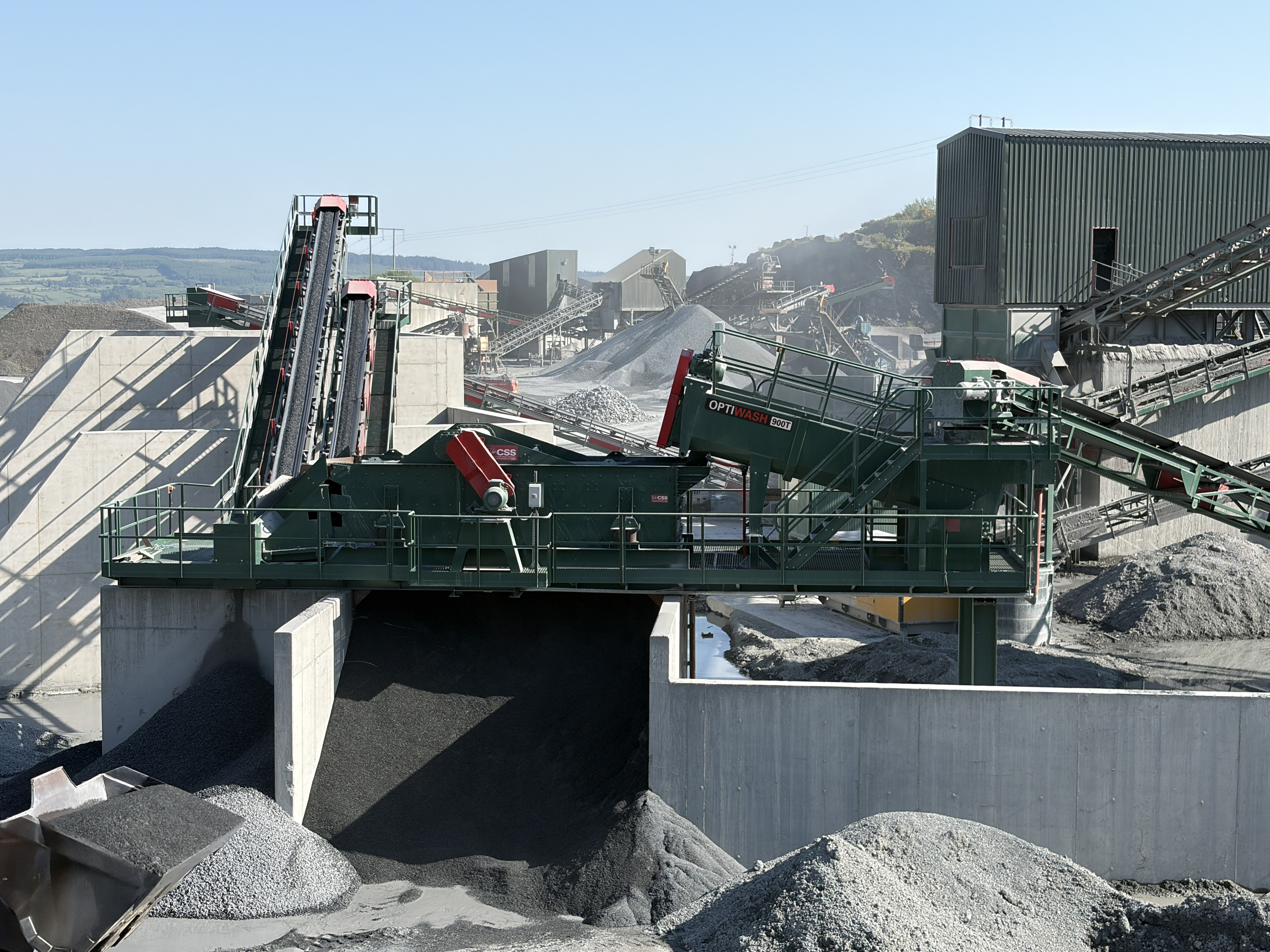 OptiWash washing plant in operation